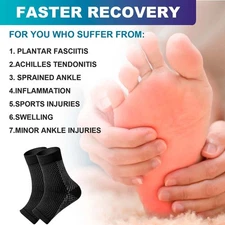 Soothers For Neuropathy Compression Sleep Socks, Comprex Ankle Brace Sleeves