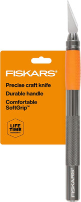 Fiskars 6'' Detail Craft Knife Precision Hobby Exacto Knife Crafting Scrapbooking