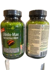 2- Irwin Naturals Libido-Max for Active Men 60 Liquid Soft-Gels Each Exp 7/26