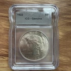 1922 Peace Dollar $1 Mint Coin - ICG Certified Genuine