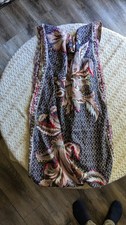 Handmade Floral Pattern Infinity Boho Cowl Scarf Knit Gift