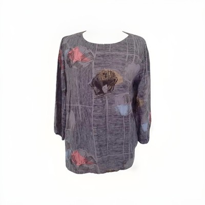 Toast Damen Mehrfarbig Bluse Top Größe UK 12