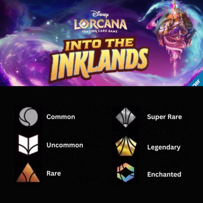 Disney Lorcana Into the Inklands Rares, Super Rares, and Legendary Singles