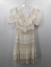 Pre-Owned Free People White Size 0 Short Short Sleeve Dress