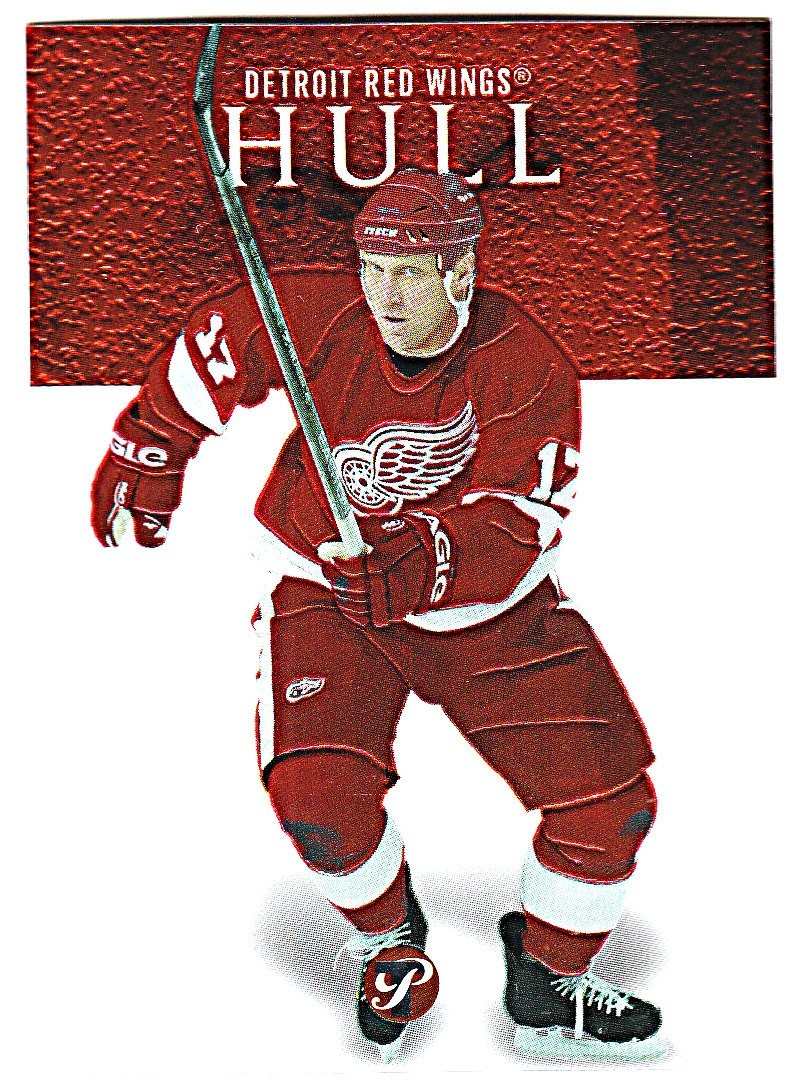 2003-04 TOPPS PRISTINE #70 BRETT HULL Detroit Redwings Hockey Card