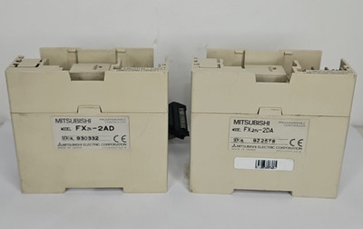 2Pcs MITSUBISHI FX2N-2AD and FX2N-2DA PLC Module Programmable Transistor Unit