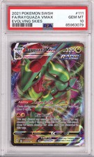 Pokemon Evolving Skies Full Art Rayquaza PSA Gem Mint 10 (2021)