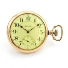 Antique Hamilton Gold Filled Open-faced 21j 16s Mens Pocket Watch #WB4228-1