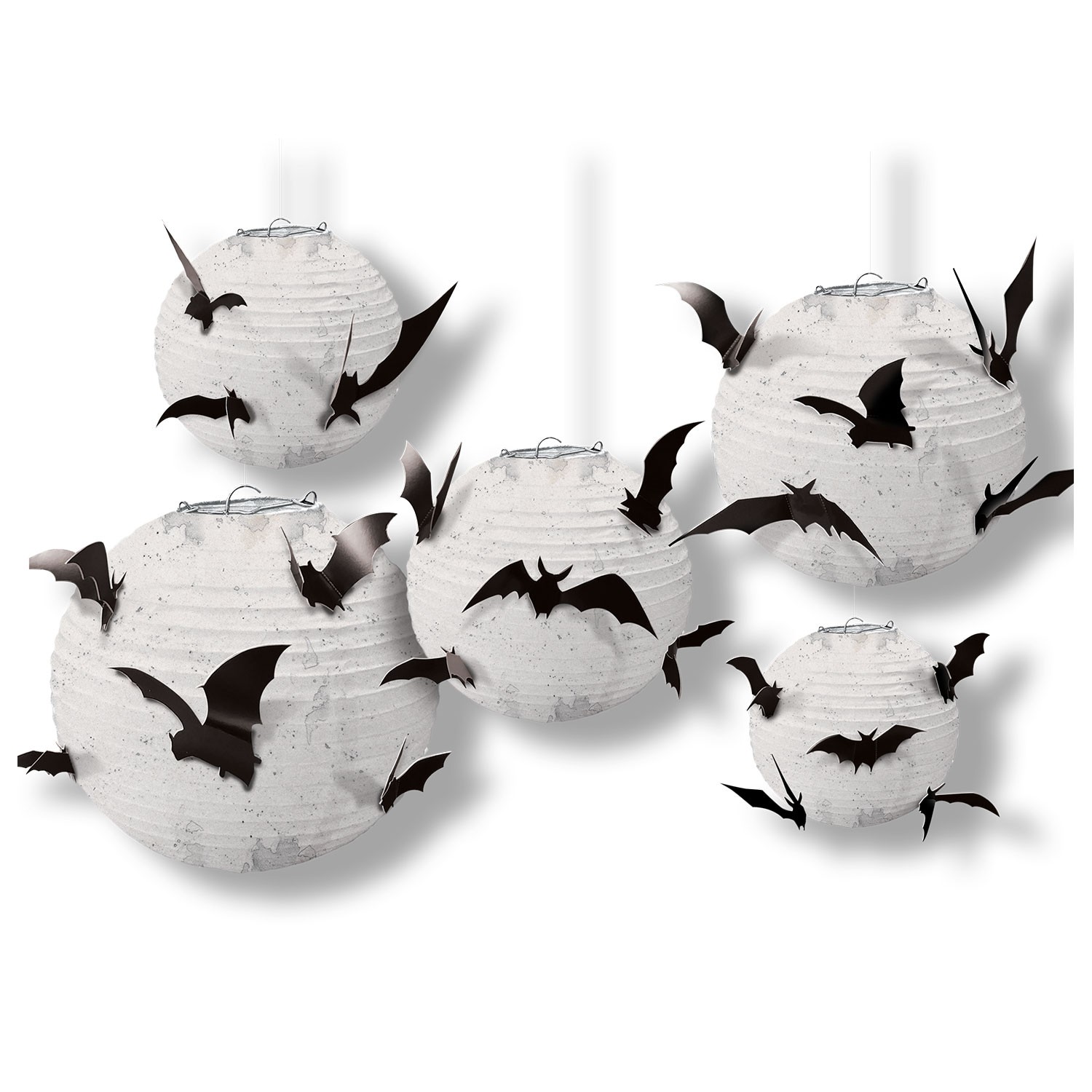 CLEARANCE Halloween Party Decorations Large Bat Lanterns Spooky Home Event Decor
