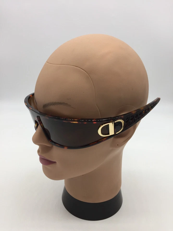 Gafas de sol Dior Tortoise Wrap de diseñador de moda lentes marrones Foto 3 de 4