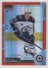 2020-21 O-Pee-Chee Platinum Red Prism 100/199 Nikolaj Ehlers #97 2d8