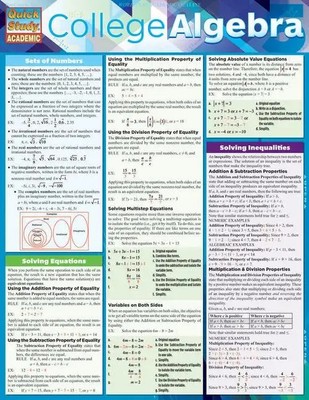 College Algebra | Ken Yablonsky | Broschüre | Englisch | 2013 | Barcharts, Inc