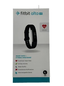 La société Fitbit Alta HR Taille L Bande de fréquences cardiaques - noir