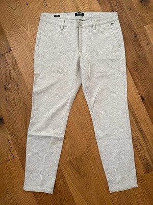Only & Sons Herren Chino Hose Mark Tapered Gr. W34 L32 Grau Sweat-Optik