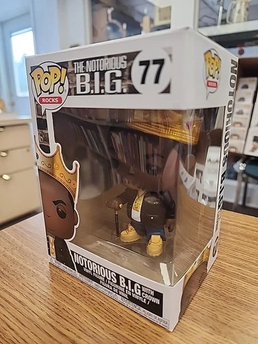 Funko Pop! Rocks The Notorious B.I.G. with crown NIB #77 Biggie BIG