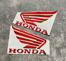 Honda Wing  Motorcycle 3D REDSticker Fuel Tank Fairing Badge Emblem Decals UK