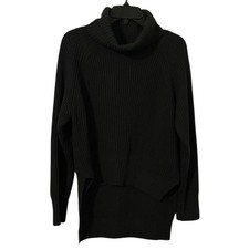 Wilfred Free Aritzia Women's Forest Green Wool Cowlneck High Low Sweater Size XS