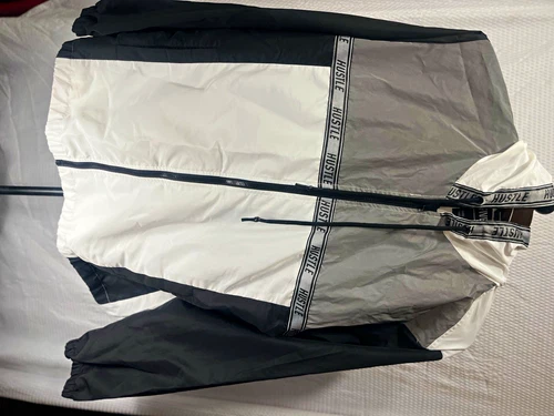 Five.By.Five Men's Hooded Full Zip Colorblock Windbreaker Jacket Big & Tall 3X - product listing photo
