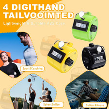 16 Pcs Handheld Clicker Counter 4 Digit Mechanical Tally Counter Assorted Col...