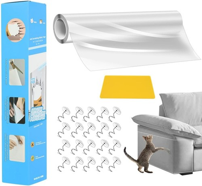 #ad Cat Scratch Protector 11.8quot;x196.8quot; Clear Vinyl Furniture Shield $8.99