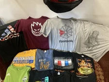 Lot Of 12 Graphic T Shirts Bulk Wholesale Reseller Adidas Mixed Sizes Rare Nike