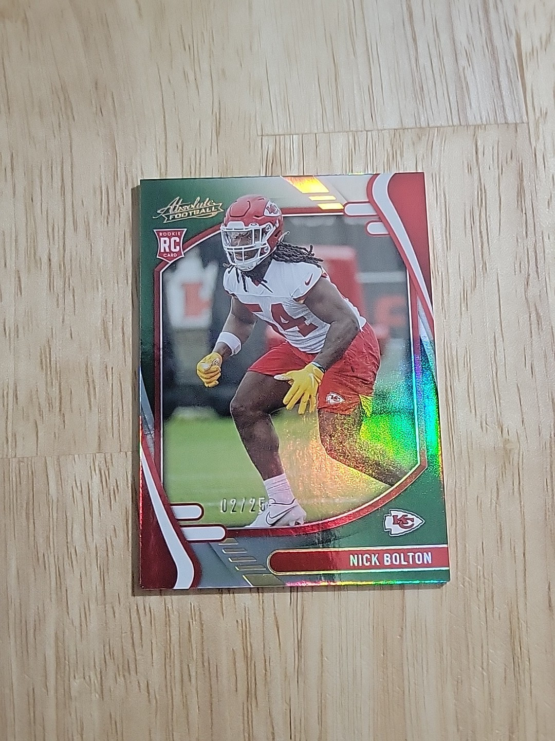 Nick Bolton Panini Absolute #162 Orange Spectrum