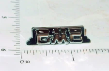 Buddy L Chromed Plastic GMC Truck Logo Toy Part BLP-023