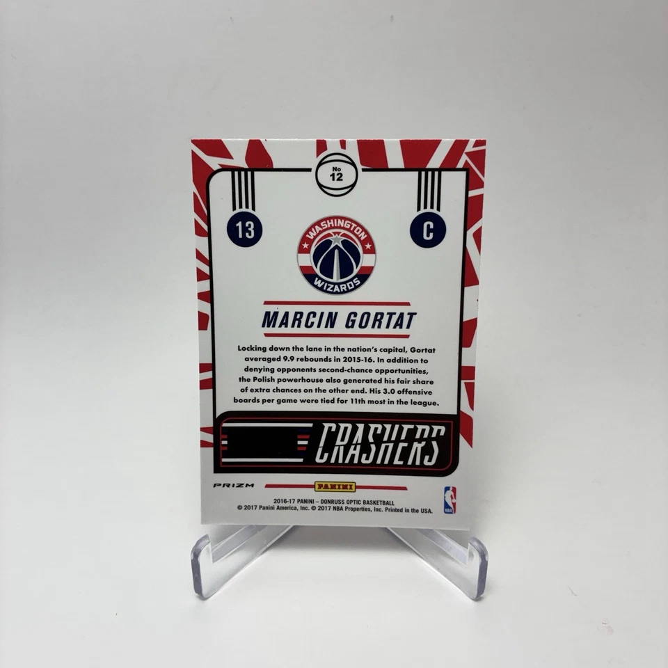 2016-17 Panini Donruss Optic Crashers Holo Silver Prizm Marcin Gortat #12 - Image 2 of 2