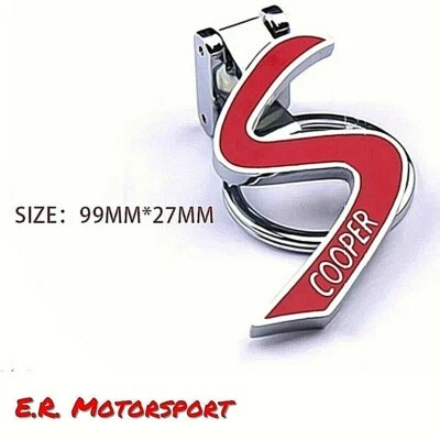 E.R. MOTORSPORT Portachiavi in alluminio Cromato linea Mini S