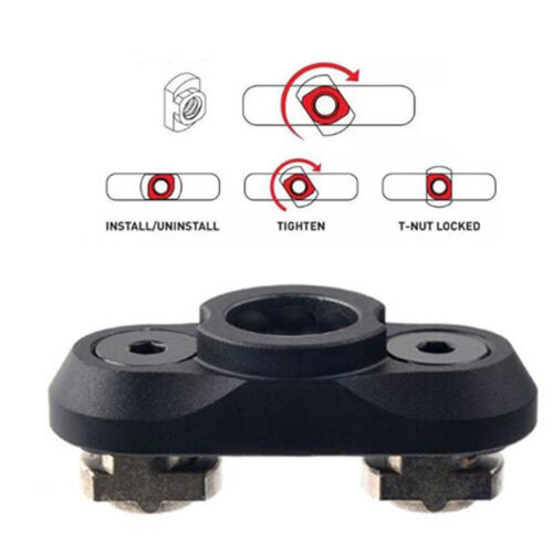 ACTIVE-8 QD Sling Swivel Blue/Red/Tan/Black Key MD/M-loc Rail Attachment Set - Picture 5 of 8