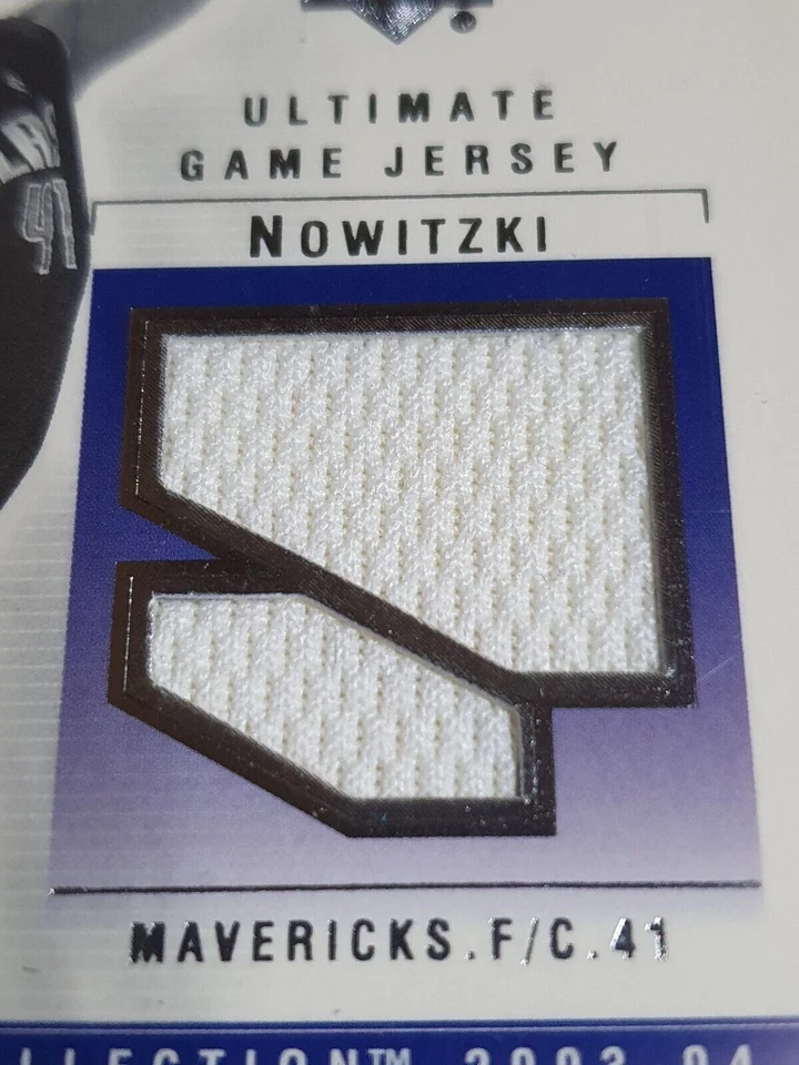 2003 UD Ultimate Collection Дирк Новицки #НАШИВКА /200 Футболка Игрового Ношения - Редкая - Изображение 2 из 4