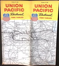 1963 Oct 27 Union Pacific Railroad Passenger Timetables Train Schedule