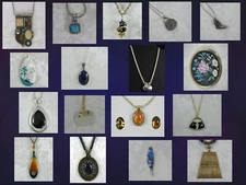 selection of vintage/estate pendants, pendant necklaces & sets