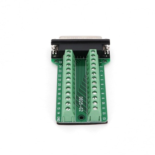 DB25 Male 25-Pin Plug Breakout Board Terminals Adapter Solderless Connector - Picture 4 of 5