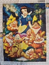 Beautiful Snow White and Seven Dwarves completed diamond painting