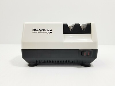 Chefs Choice 300 Diamond Hone Electric Knife Sharpener White TESTED WORKS