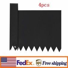 Landscape Edging 4pc 6 inch Bendable Metal Garden Barrier Lawn Border Black