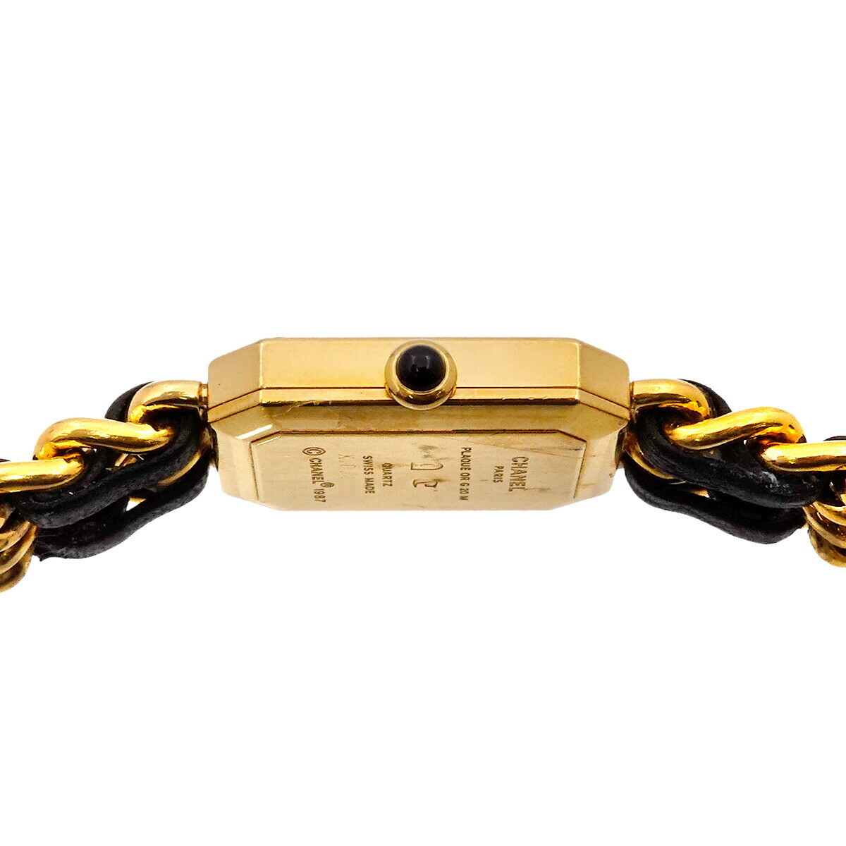 CHANEL Premiere Size L H0001 Vintage Quartz Black Dial  display picture 3