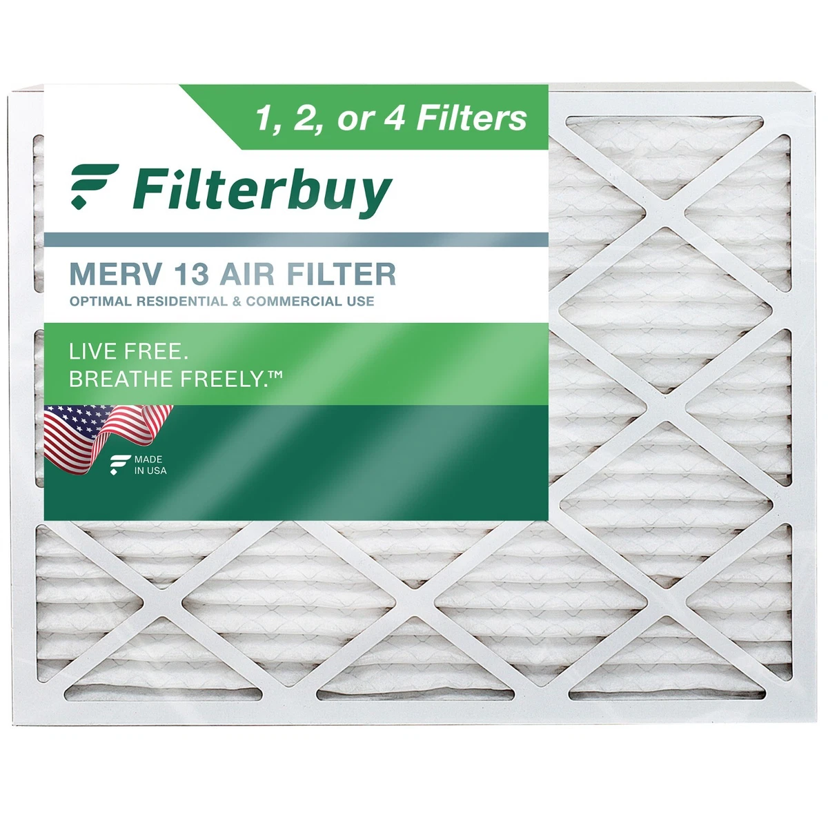 Filterbuy 20x25x5 Air Filters HVAC AC Furnace for Grille