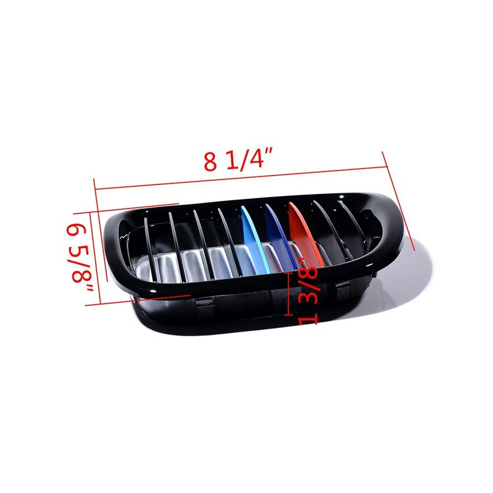 Parrilla delantera para BMW Z3 serie Z 1995-2002 color M negro brillante Foto 2 de 4