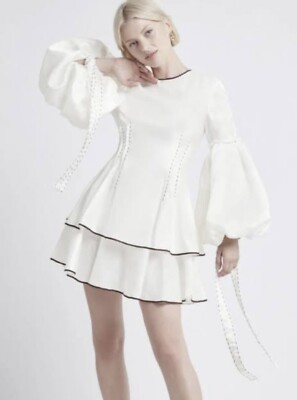 aje gracious tiered mini dress Aje Gracious Tiered Mini Dress Size AU 8 l US 4