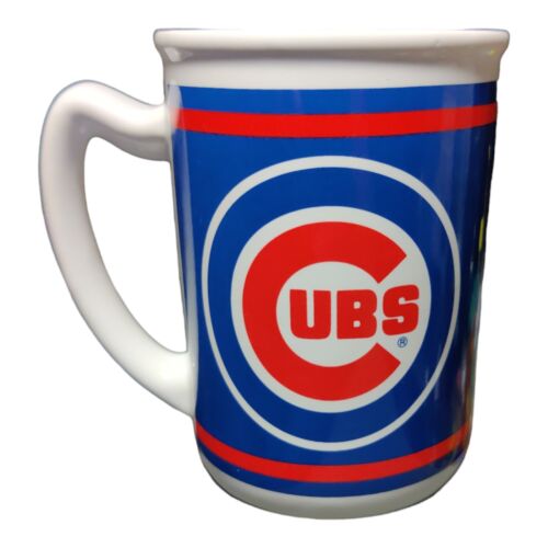 Vintage Chicago Cubs Coffee Mug Cup Large Size Collectible MLB Baseball 5"x3.75" - Afbeelding 1 van 6