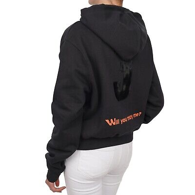OFF-WHITE⭐︎Will you marry me? Tシャツ 黒 Off-White c/o Virgil Abloh Stamp Mary Print Oversized T