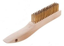 Magnolia Brush #9-B Polished Soft Brass Wire Scratch Brush - Pkg of 2