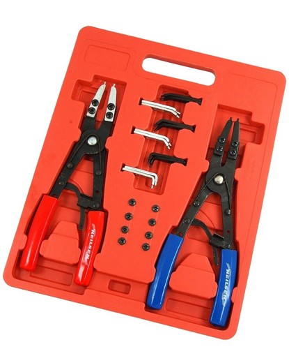 Circlip / Snap Ring Pliers - 2 Piece Set, Extra Long (Genuine Neilsen CT1059) - Picture 2 of 5