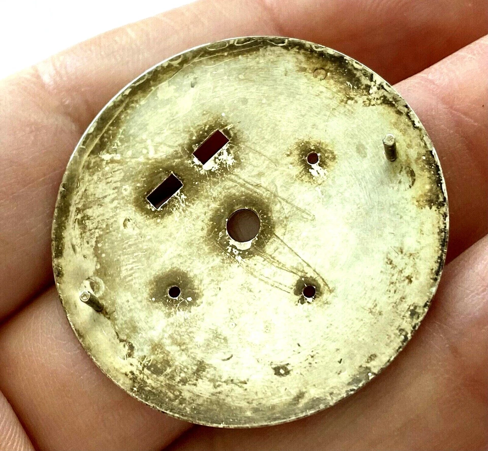 Reloj cronógrafo Wakmann vintage repuestos triple esfera blanca 32,5 mm fecha día Foto 4 de 4