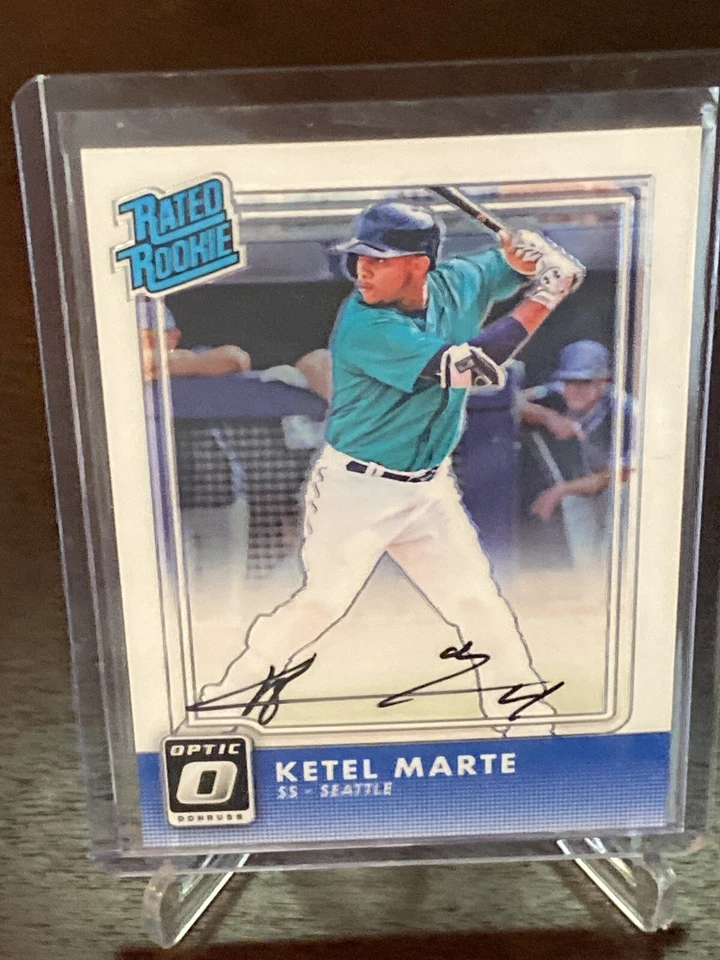 2016 Donruss Optic Ketel Marte RC AUTO Rated Rookie Signatures Diamondbacks - Image 2 of 3