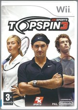 NETHERLANDS - Top Spin 3 Wii Video Game - MARIA SHARAPOVA - ROGER FEDERER