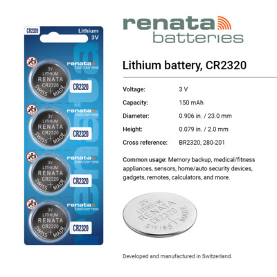 Promo Battery Baterai Batrey Jam Renata Cr2320 Cr 2320 Cr-2320 3v Lithium Original Diskon 3% Di Seller Patroman ID - Wanasari, Kab. Bekasi - Foto 3