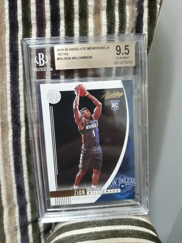 2019-20 Panini Absolute Memorabilia-Retail #16 Zion Williamson (RC)-Beckett 9.5